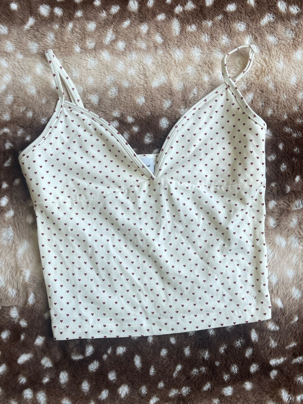 Aritzia Sunday Best heart cami